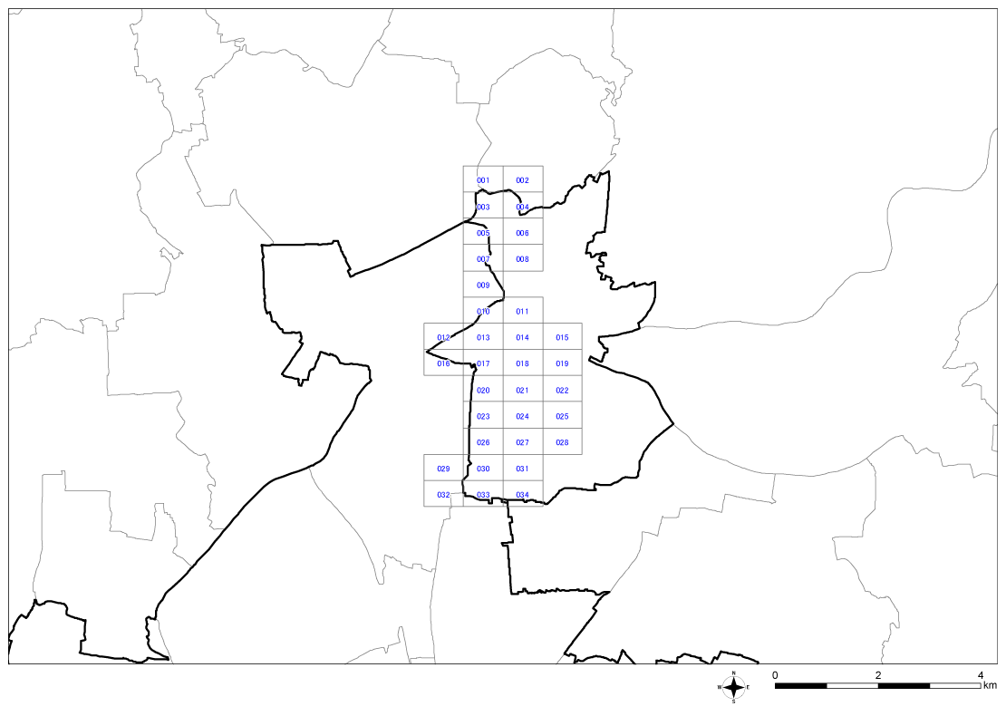 全体位置図（名古屋市北区）