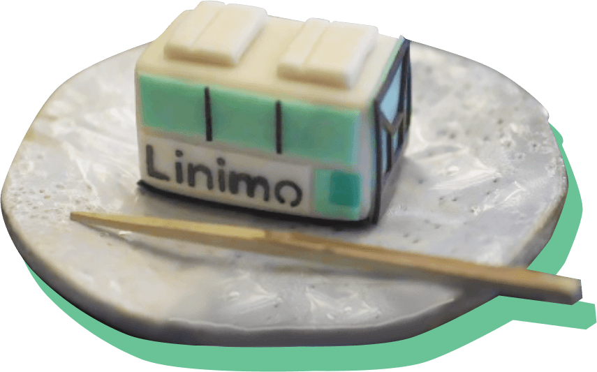 Japanese confectionery in the shape of Linimo _image