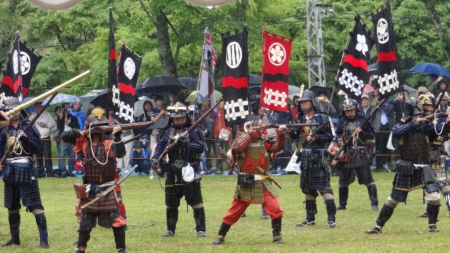 火縄銃演武の様子