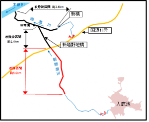 新郷瀬川の改修図