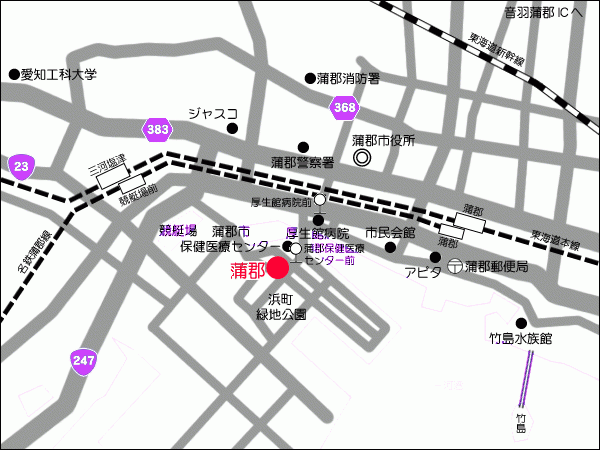 豊川保健所蒲郡保健分室の地図