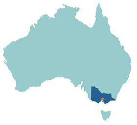 ビクトリア州地図