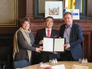 ベルギーの３地域政府と覚書を締結しました