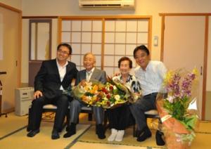 平成23年9月2日　数え100歳の高齢者を訪問しました