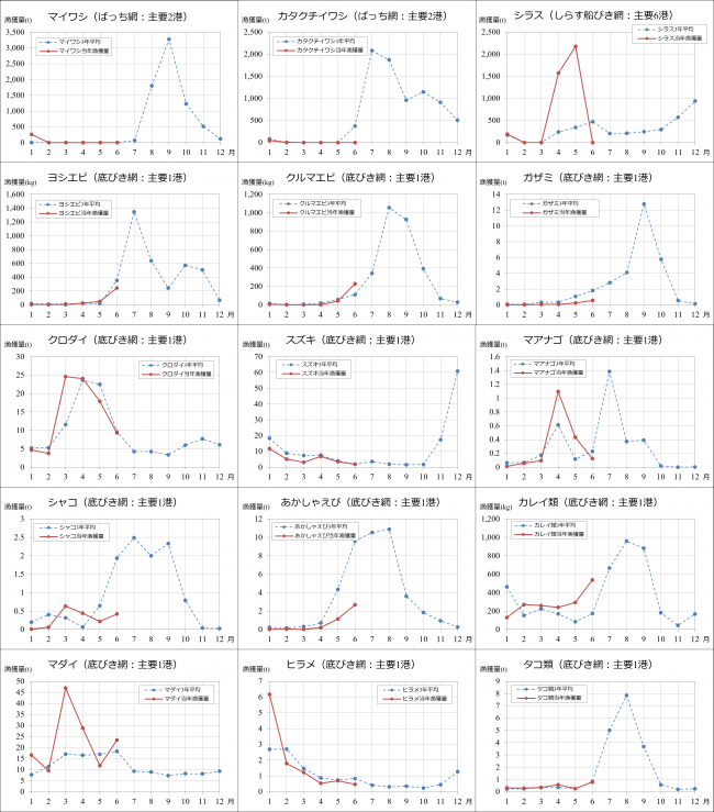 2026年6月までの漁獲量