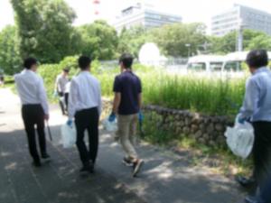 清掃の様子