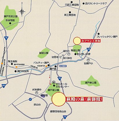 萩御殿の地図