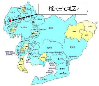 岡崎東部位置図