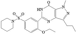 ノルネオシルデナフィルの化学構造式