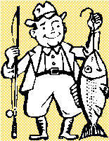 魚釣りのイラスト