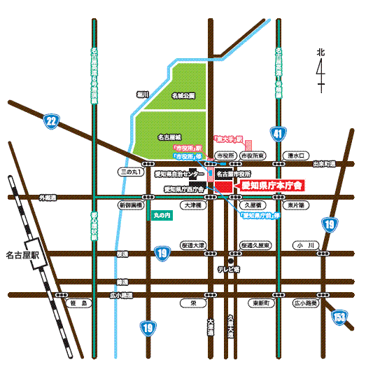 県庁周辺略図