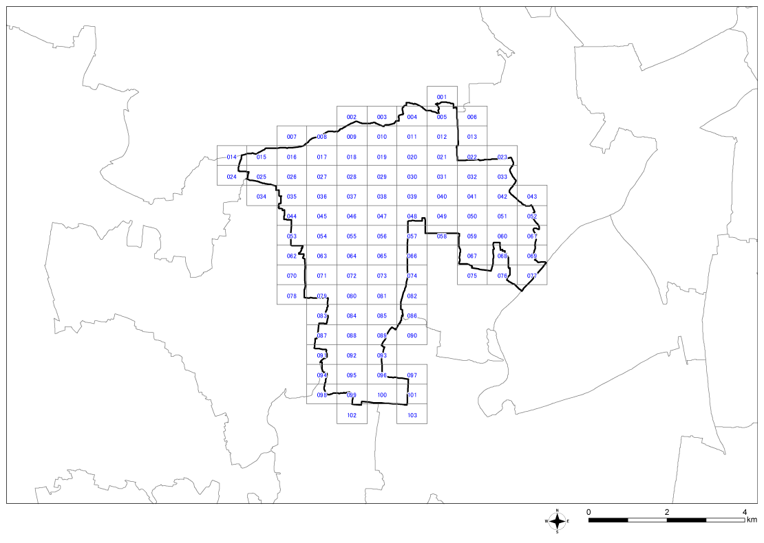 全体位置図(あま市)