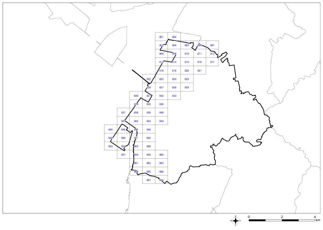 全体位置図（知多市）