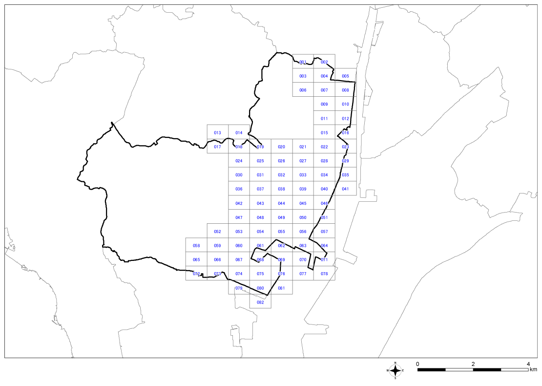 全体位置図（半田市）