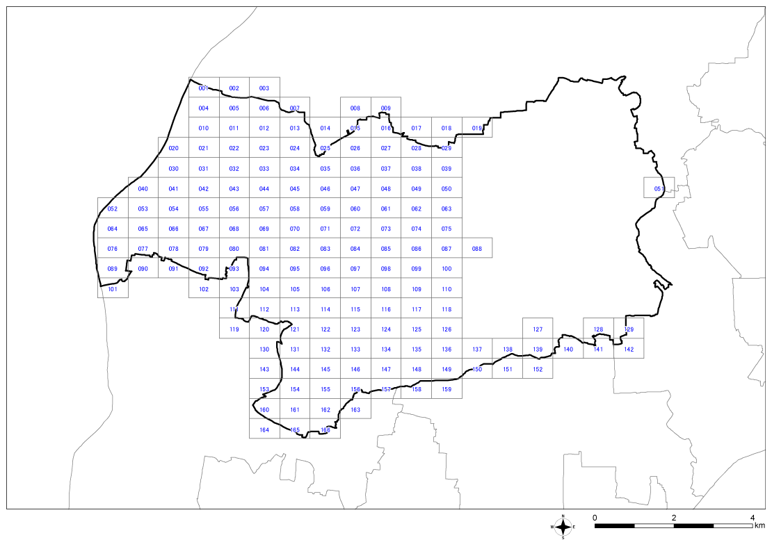 全体位置図（稲沢市）