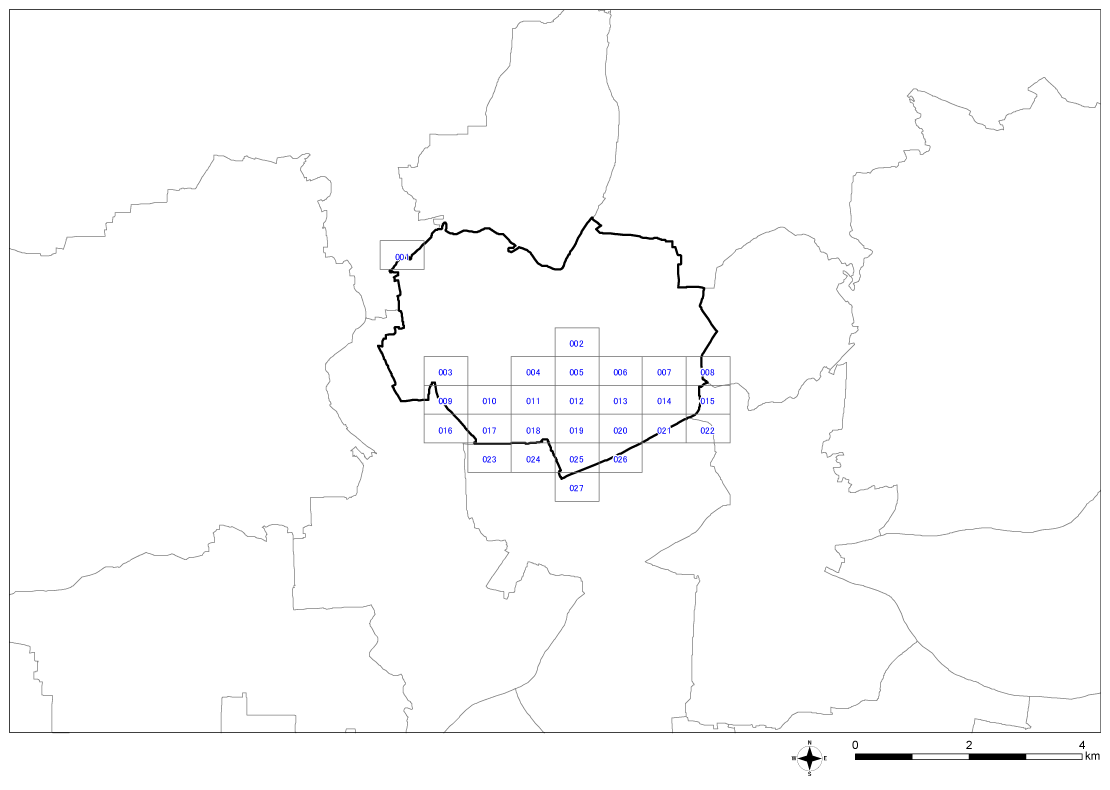 全体位置図（北名古屋市）