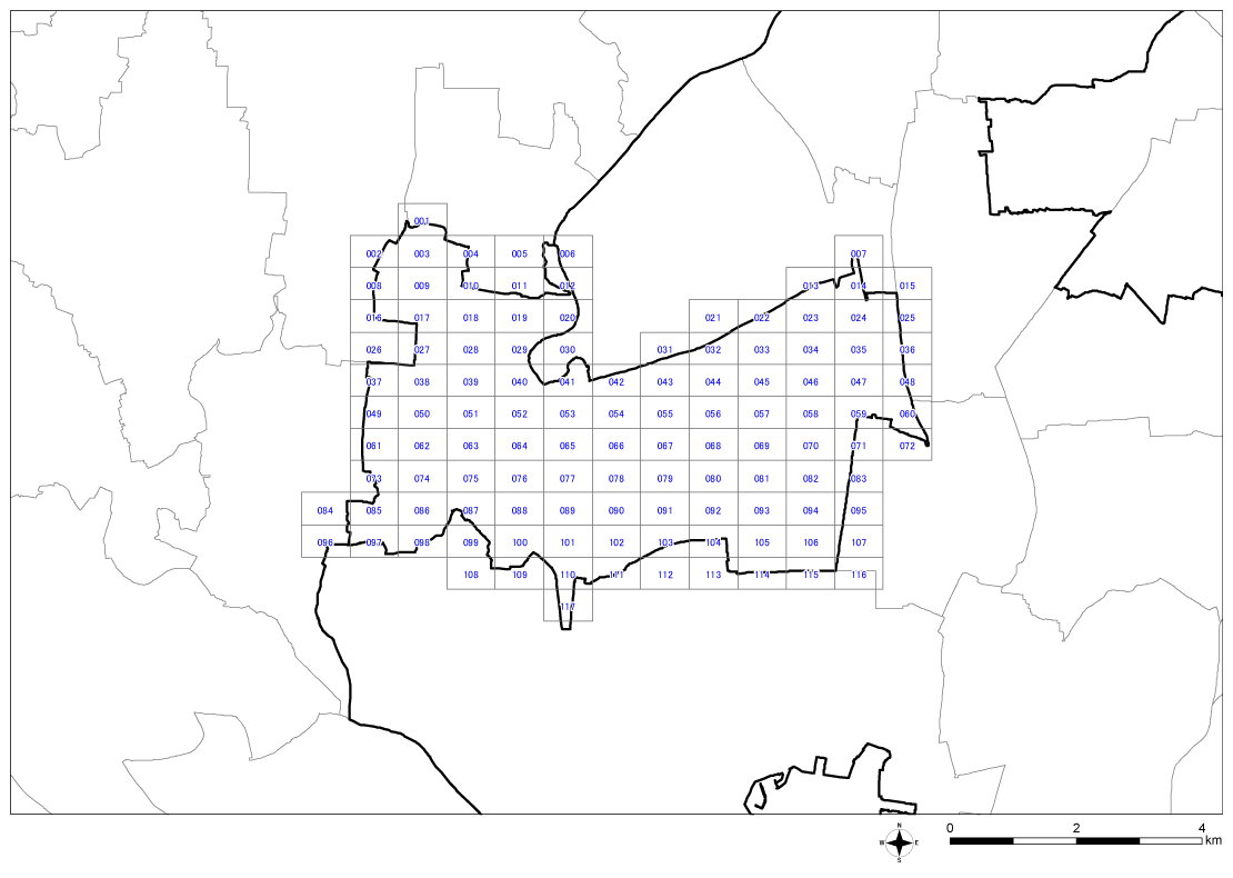 全体位置図（名古屋市中川区）