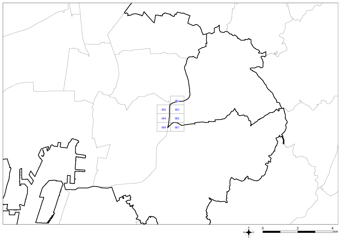 全体位置図（名古屋市天白区）