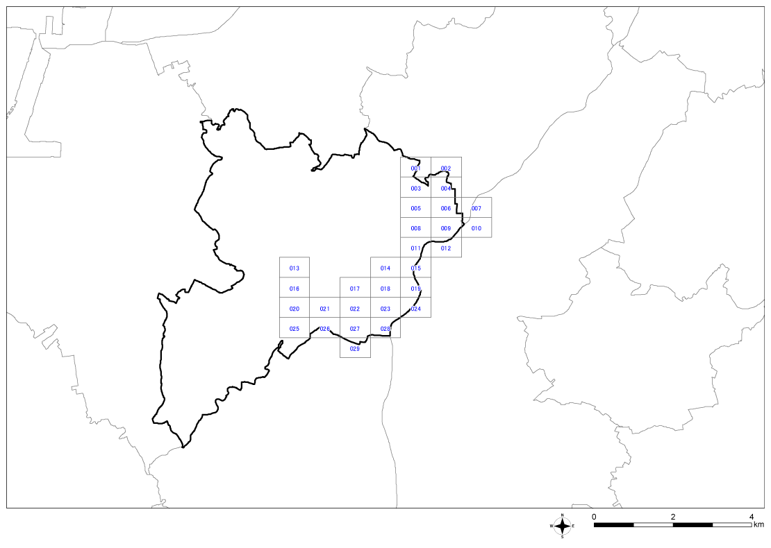 全体位置図（大府市）