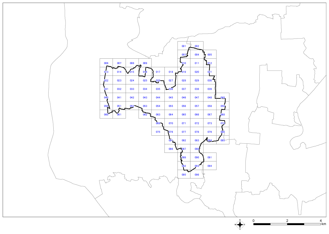 全体位置図（津島市）