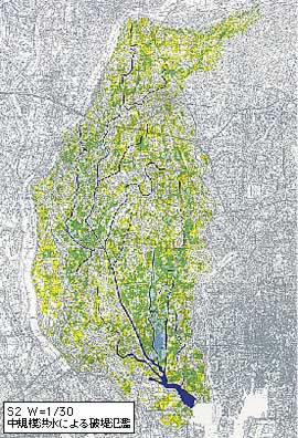 S2  W=1/30���K�͍^���ɂ��j��×�