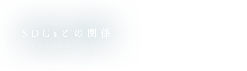 SDGsとの関係