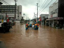 住民避難の状況