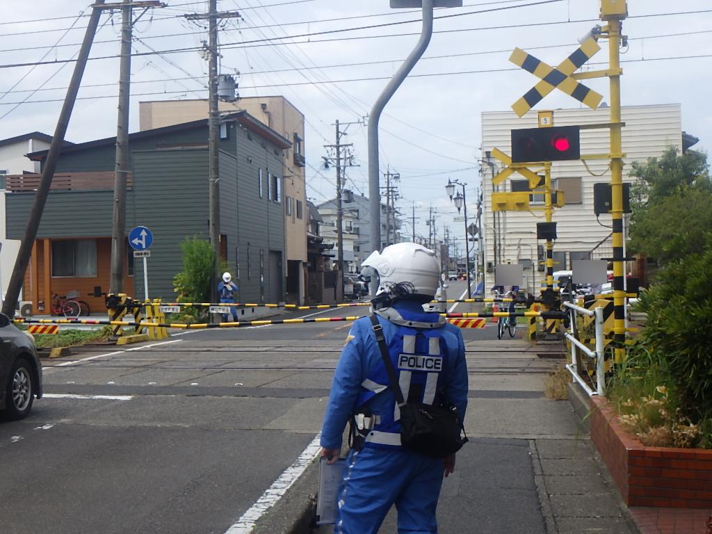 取締活動中の写真