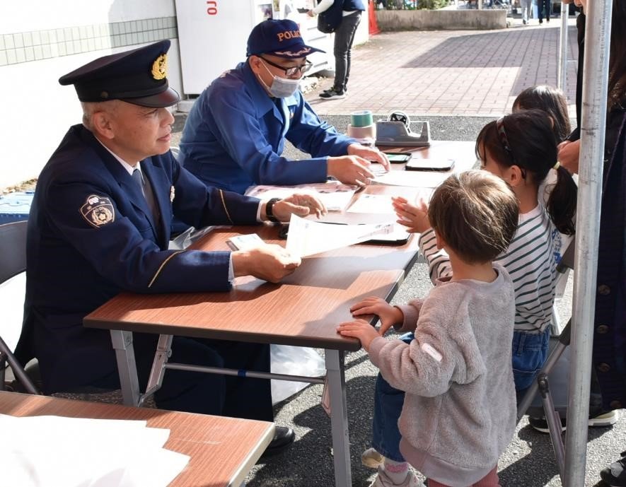 鑑識体験の様子