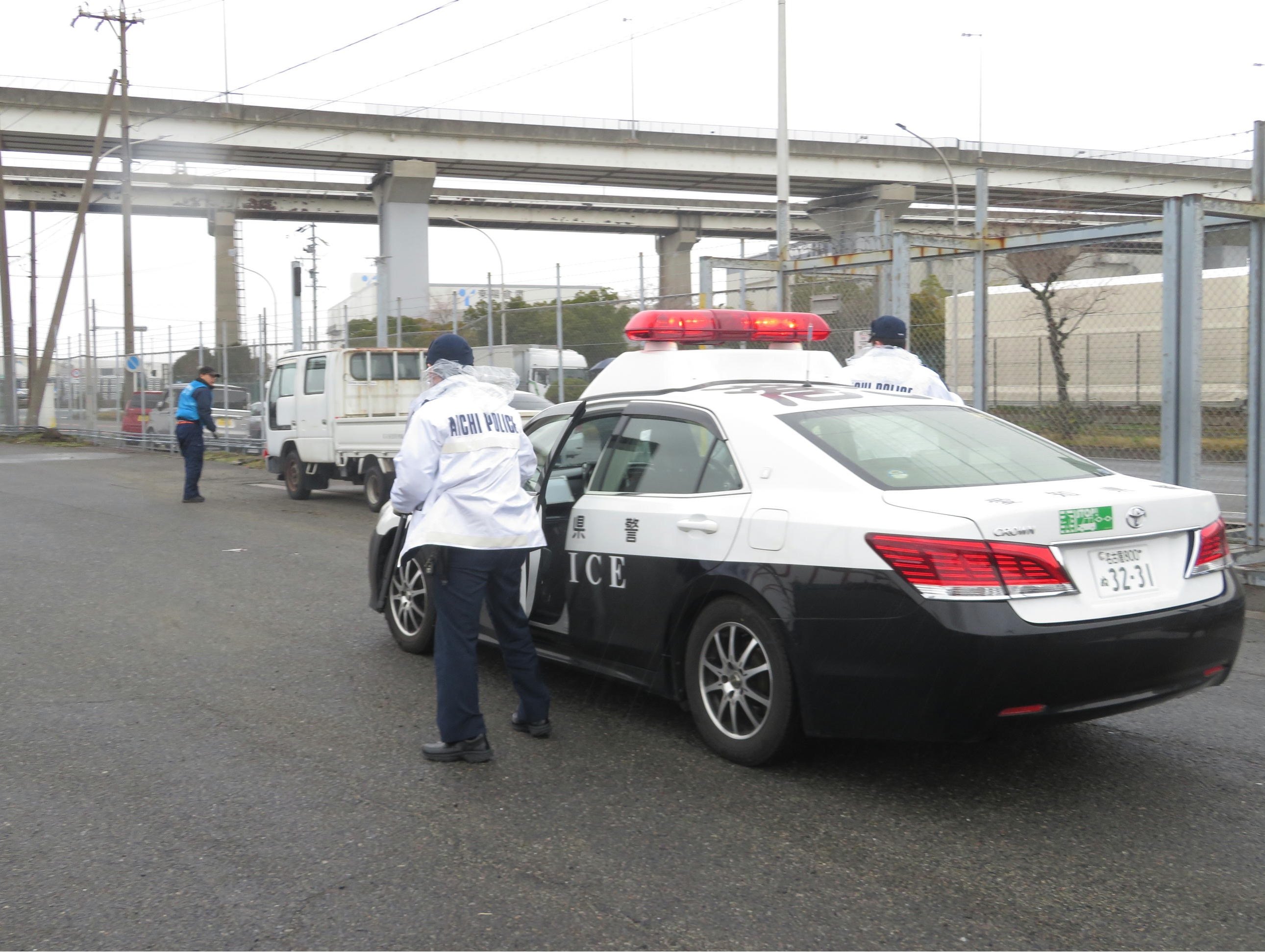 訓練を実施する状況