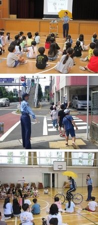 R80610-12　３小学校での交通安全教室