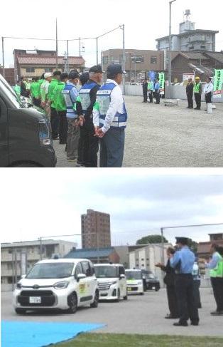 R71014　本陣学区青色パトロール出発式