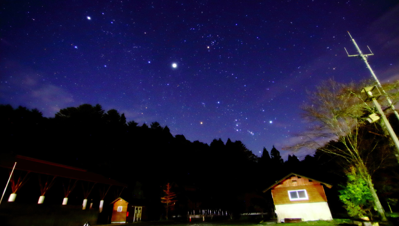 奥三河の星空の写真