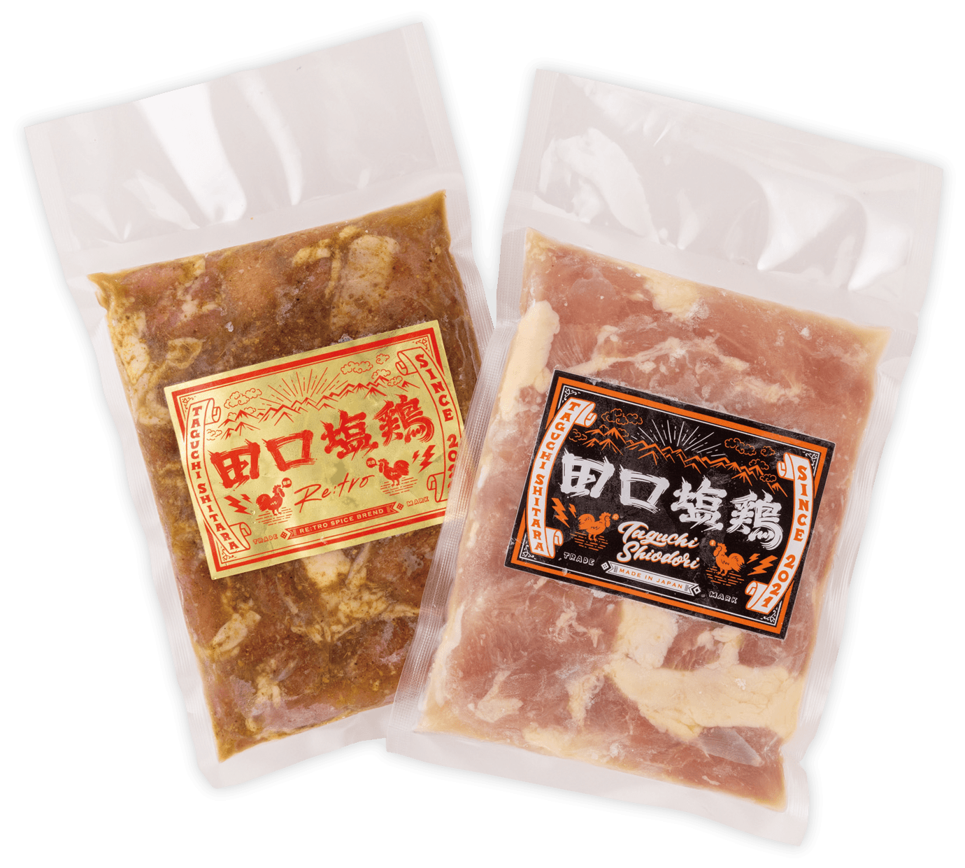 田口塩鶏のパッケージ