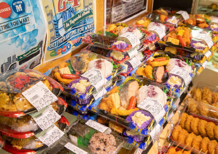 種類豊富なお弁当の写真