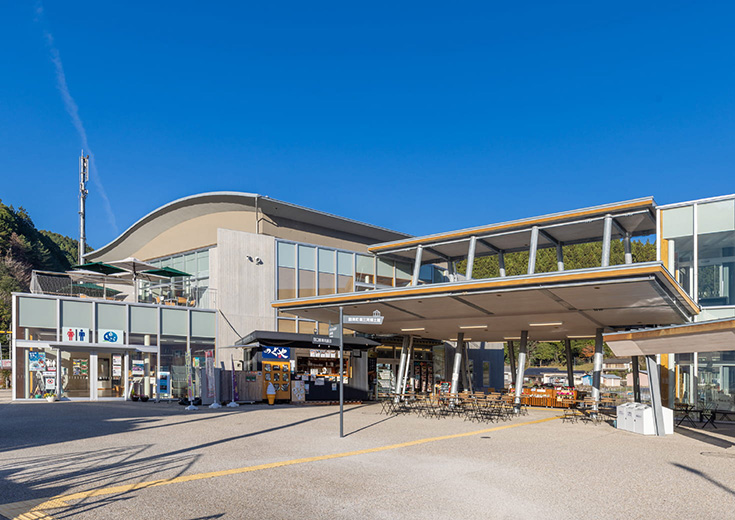 道の駅したらの敷地内を写した写真