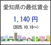 愛知県の最低賃金の画像