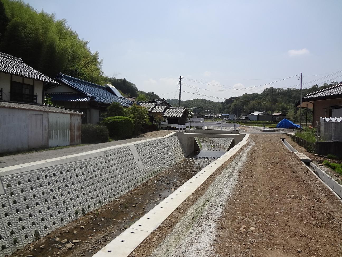 流路整備状況（虎熊川）