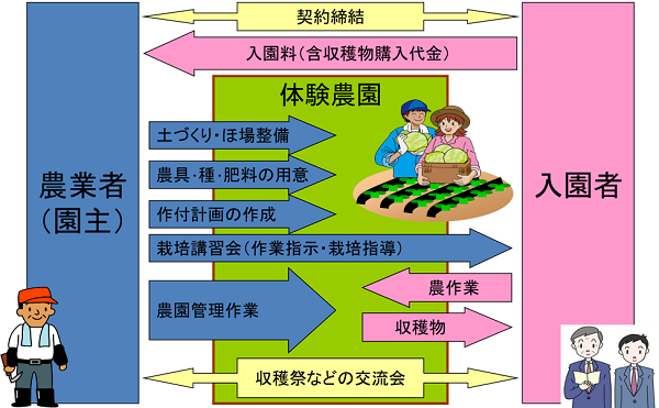 農業体験農園の仕組み