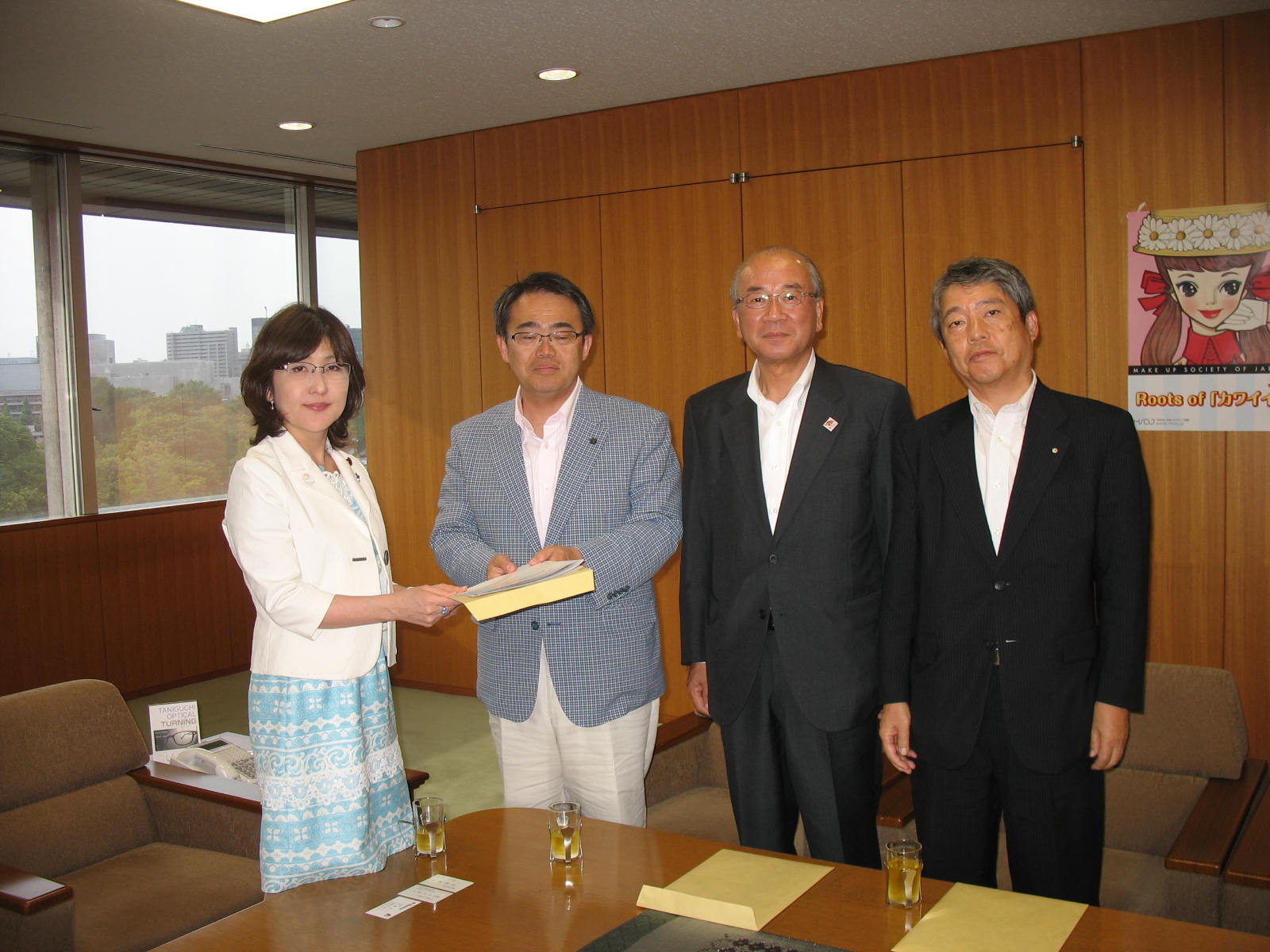 稲田大臣への要望風景
