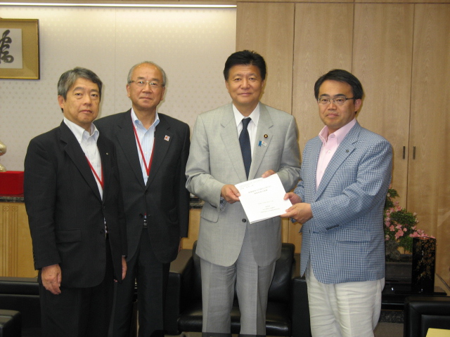 新藤大臣への要望風景