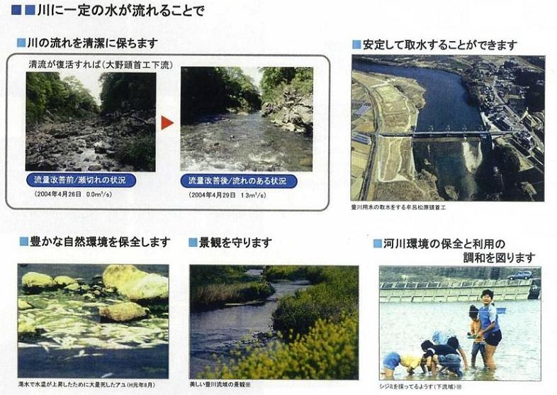 ダムによる河川環境の保全事例