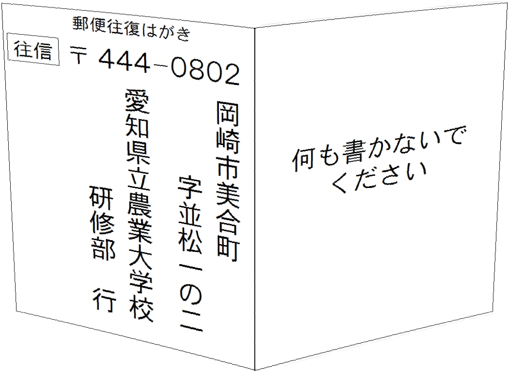 往信面の書き方