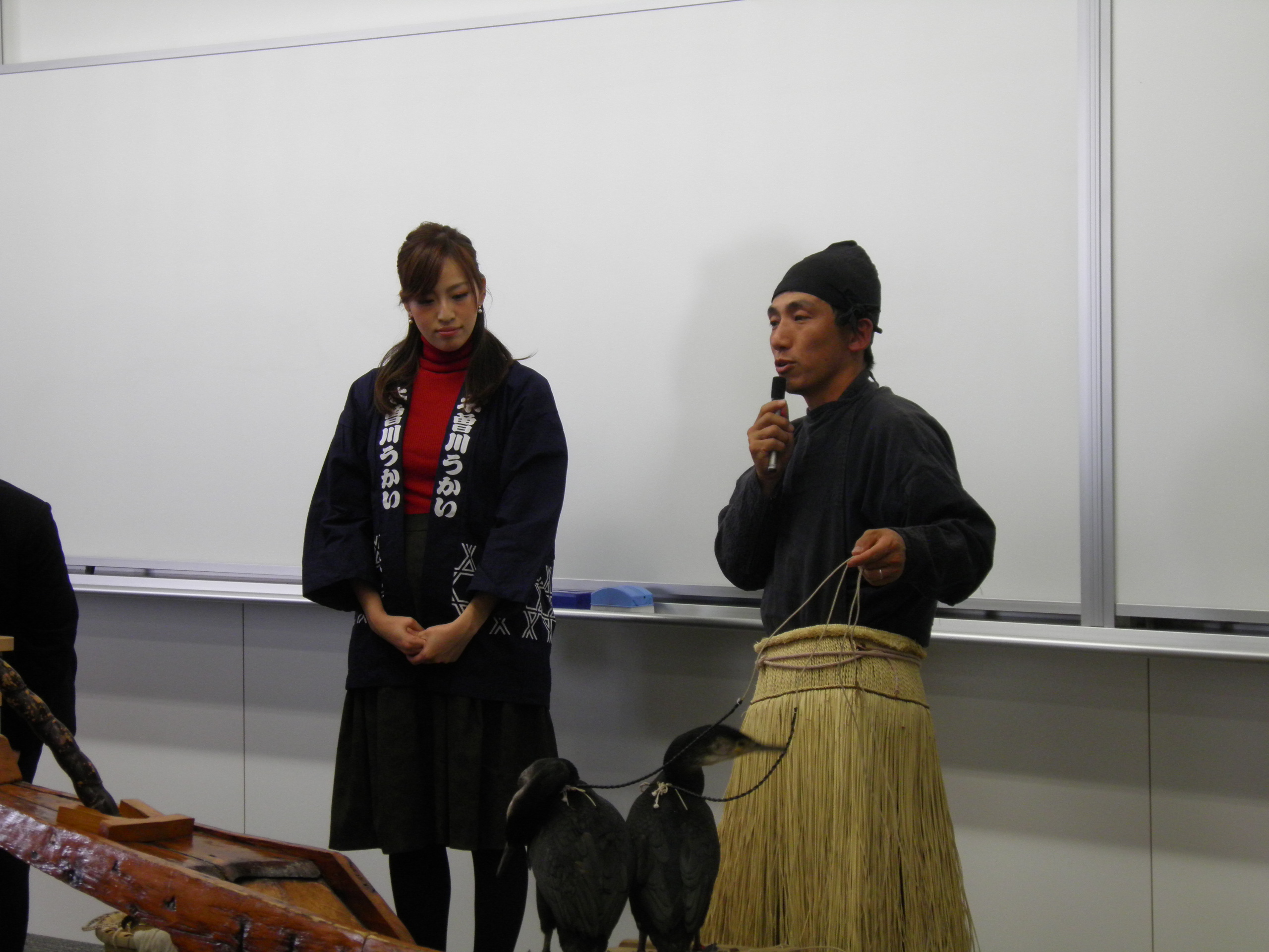 木曽川うかい(稲山琴美氏と水野敦氏)