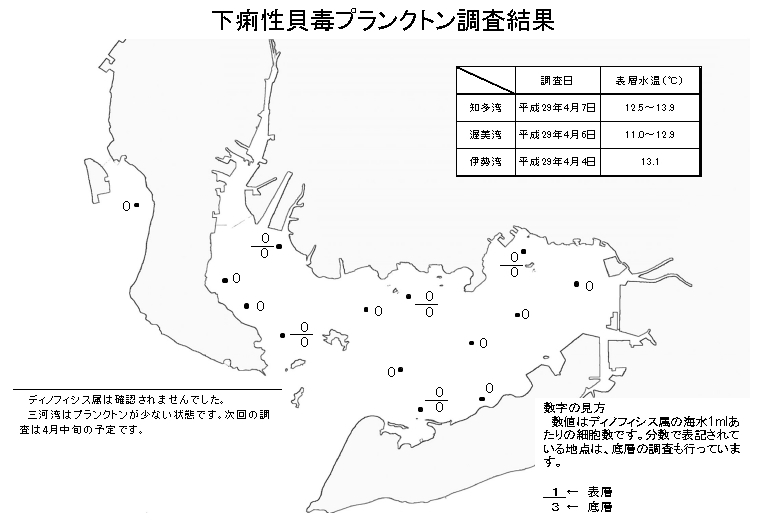 下痢性貝毒プランクトン調査結果20170407