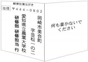 往信はがき