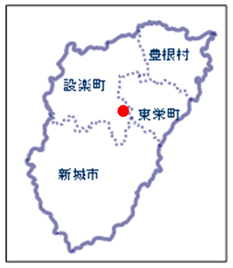 設楽バイパスの位置図