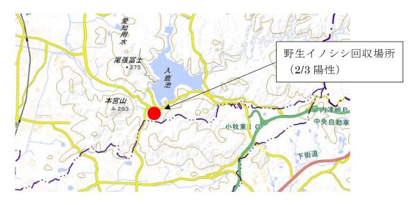 発見場所位置図