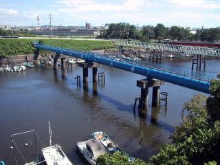 名港導水路（大田川水管橋）