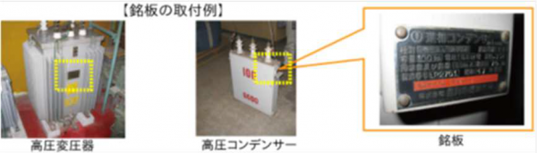 銘板の取付例